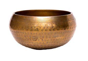 Brass Plain Hand Hammered Cast Molded Singing Bowl